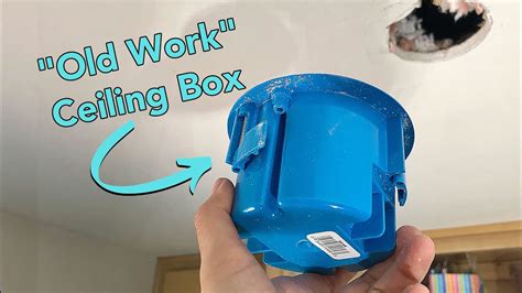 removing junction box from ceiling|convert ceiling box to outlet.